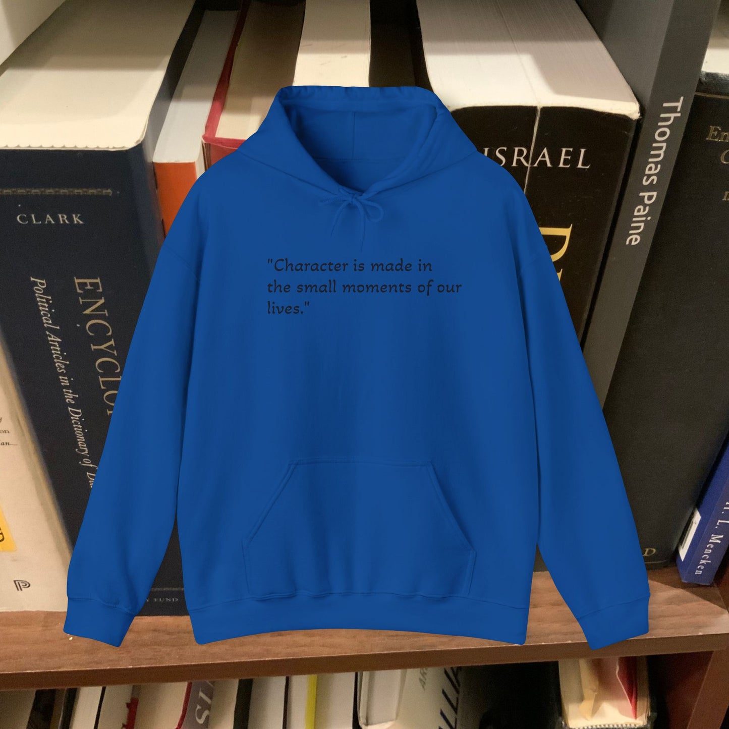 "Character is made..." Unisex Heavy Blend™ Hooded Sweatshirt
