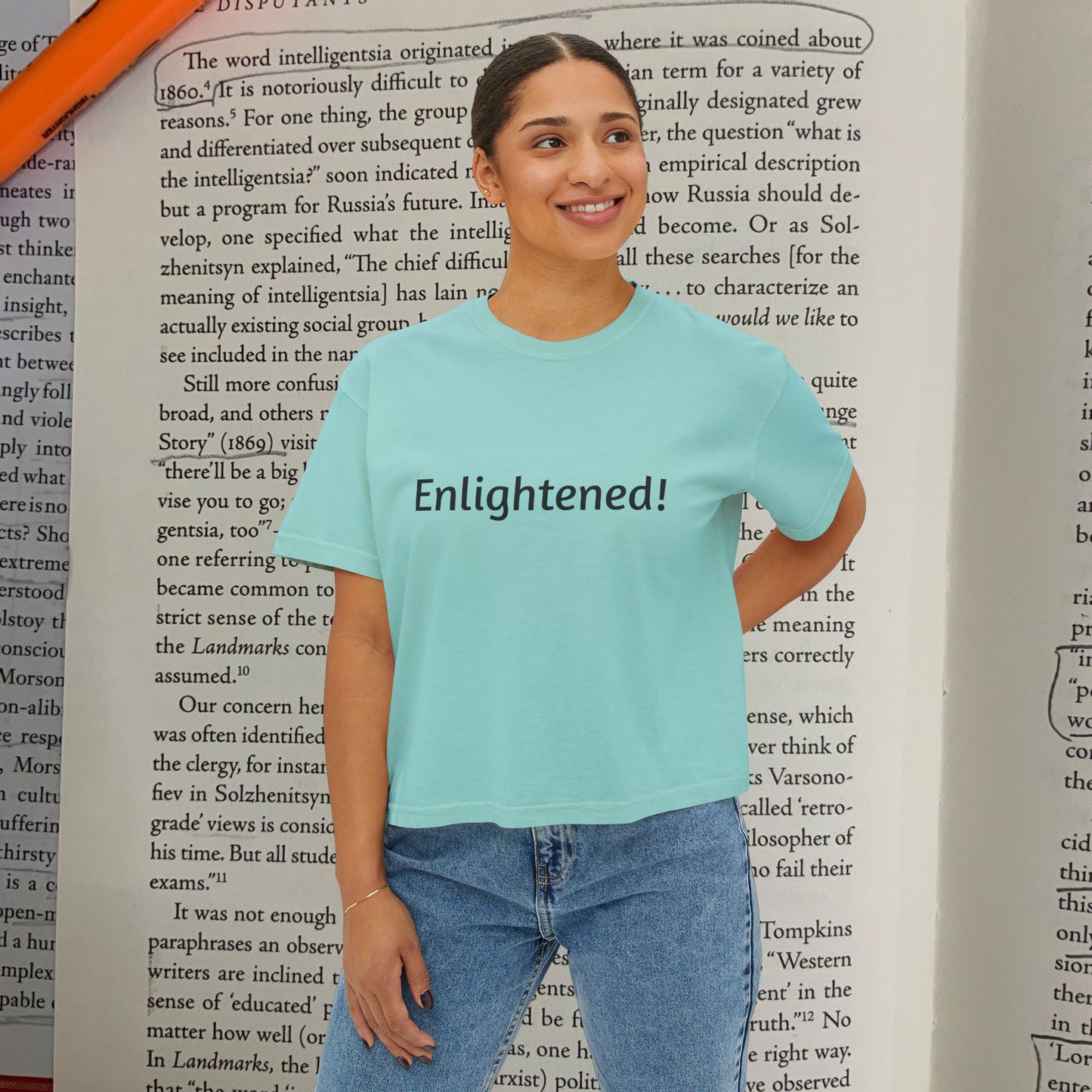 Literature Is The Mirror To Society Women's Boxy Tee