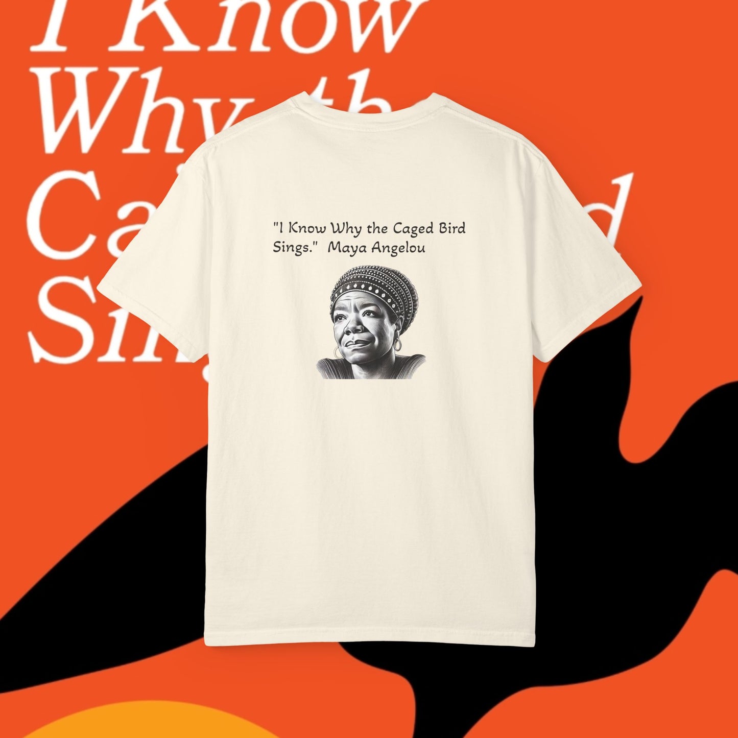 Angelou Image and Quote '....caged bird sings"