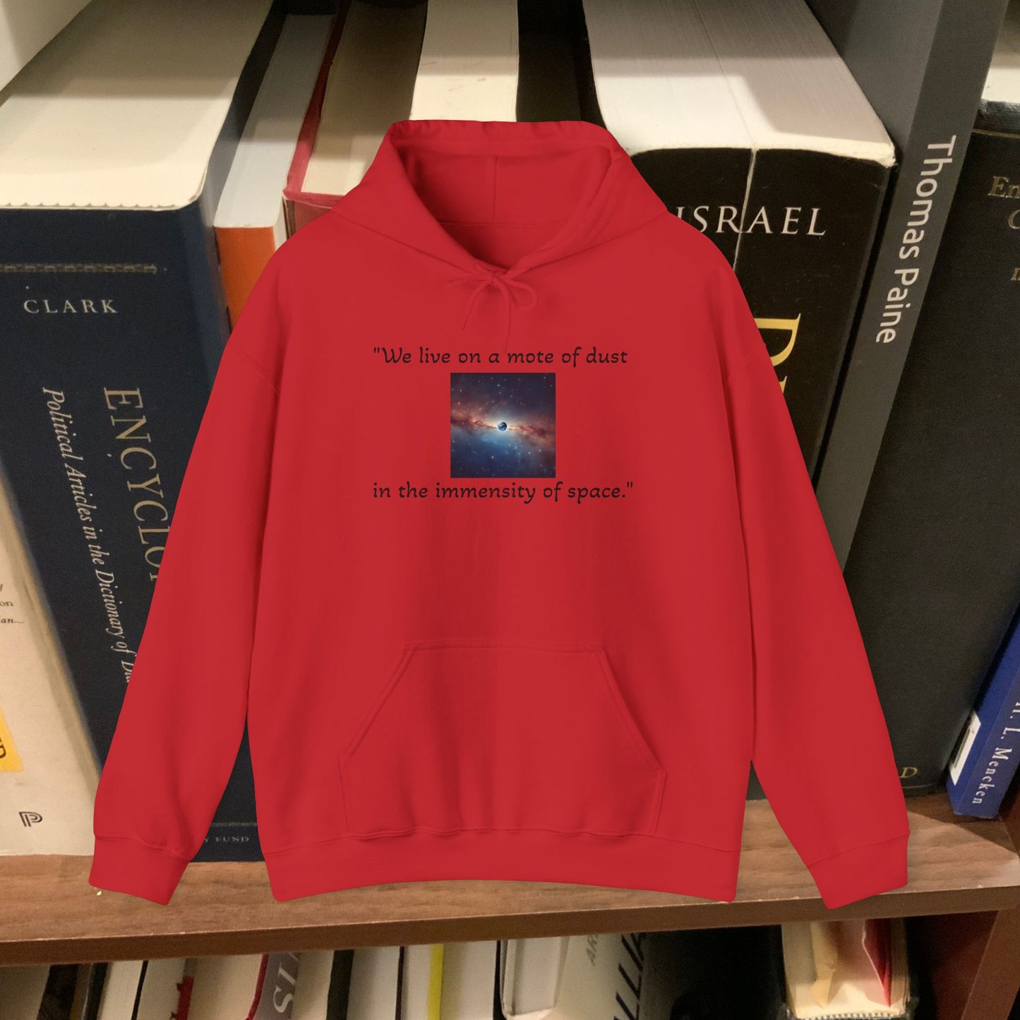 Carl Sagan,"a mote of dust.." Unisex Heavy Blend™ Hooded Sweatshirt