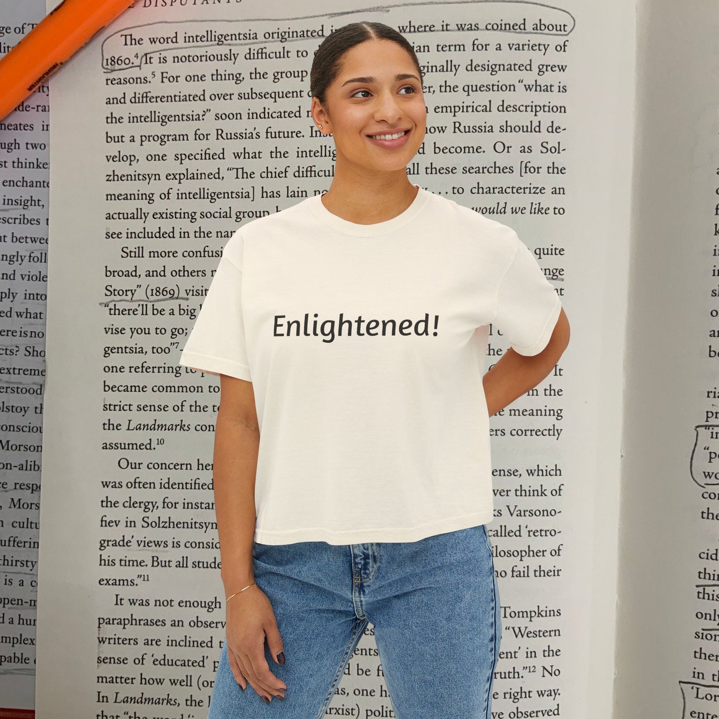 Literature Is The Mirror To Society Women's Boxy Tee