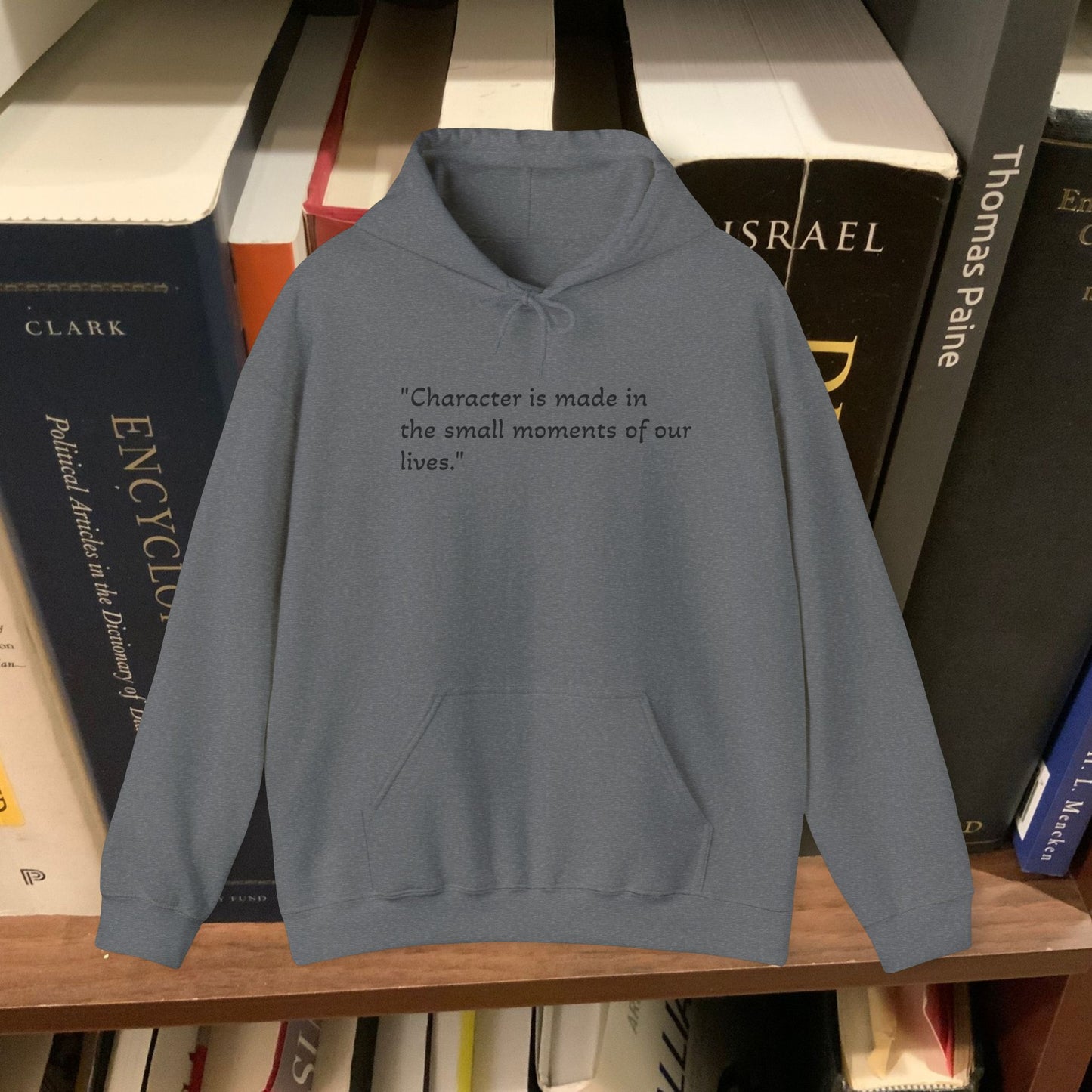 "Character is made..." Unisex Heavy Blend™ Hooded Sweatshirt