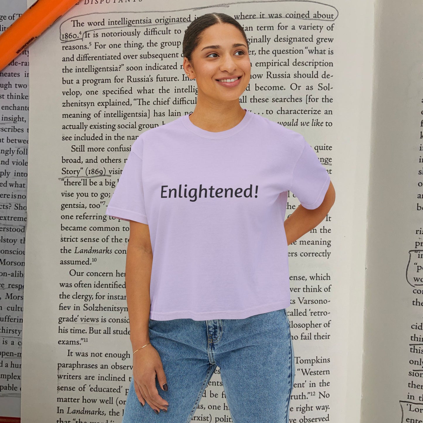 Literature Is The Mirror To Society Women's Boxy Tee