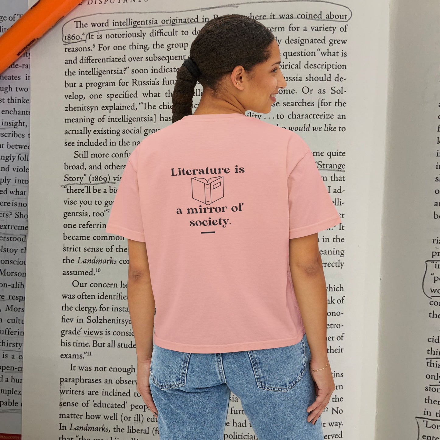 Literature Is The Mirror To Society Women's Boxy Tee