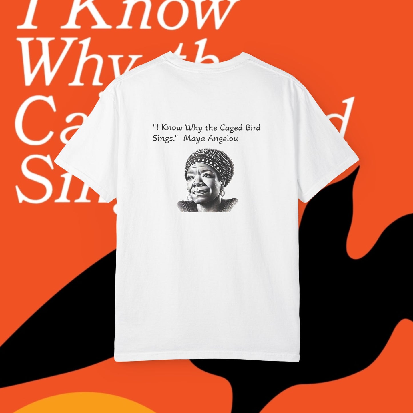 Angelou Image and Quote '....caged bird sings"