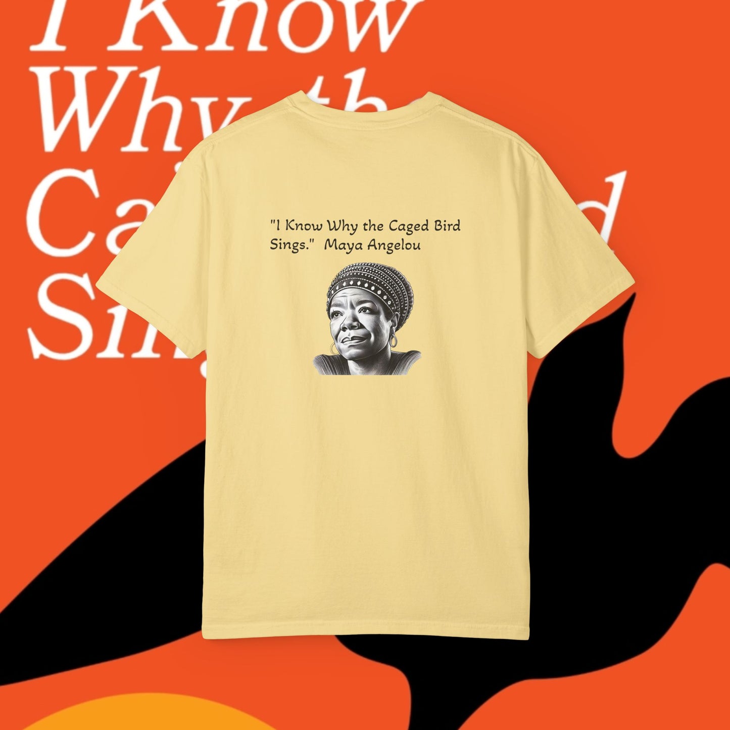 Angelou Image and Quote '....caged bird sings"