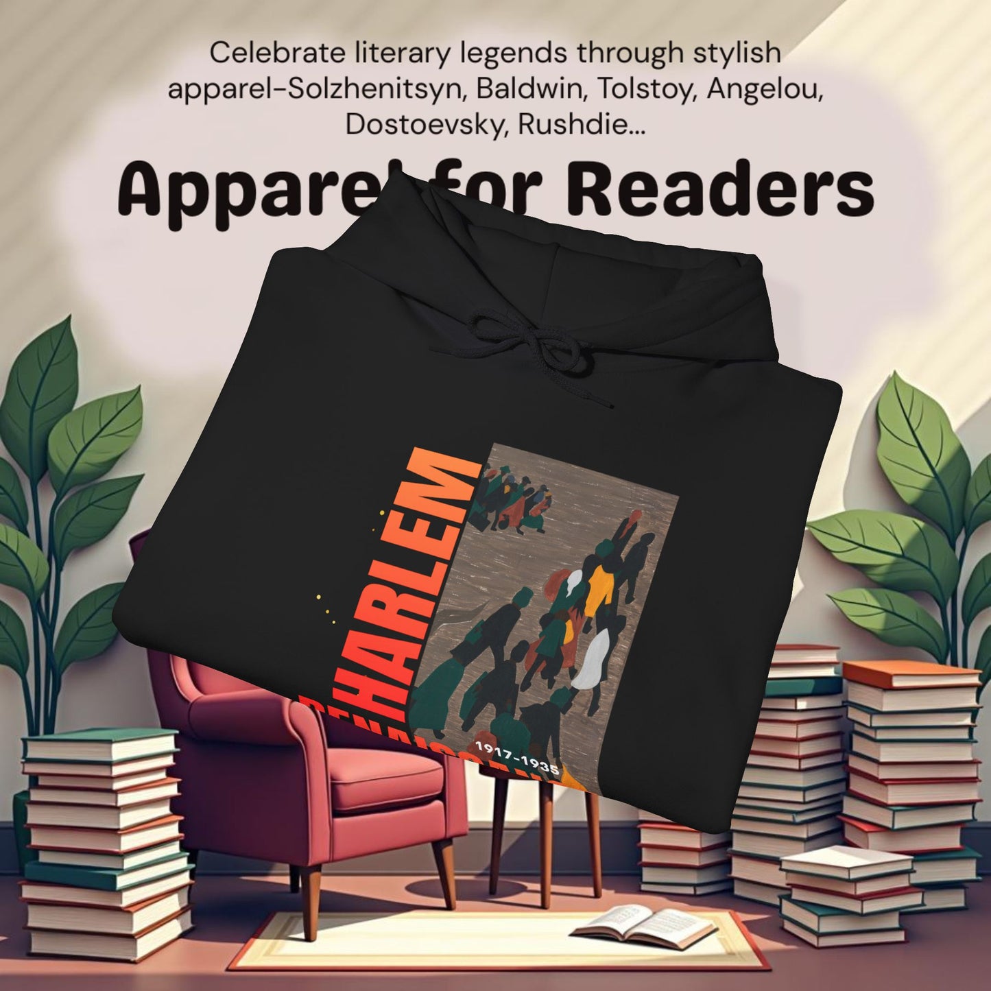 Harlem Renaissance Artwork..Unisex Heavy Blend™ Hooded Sweatshirt