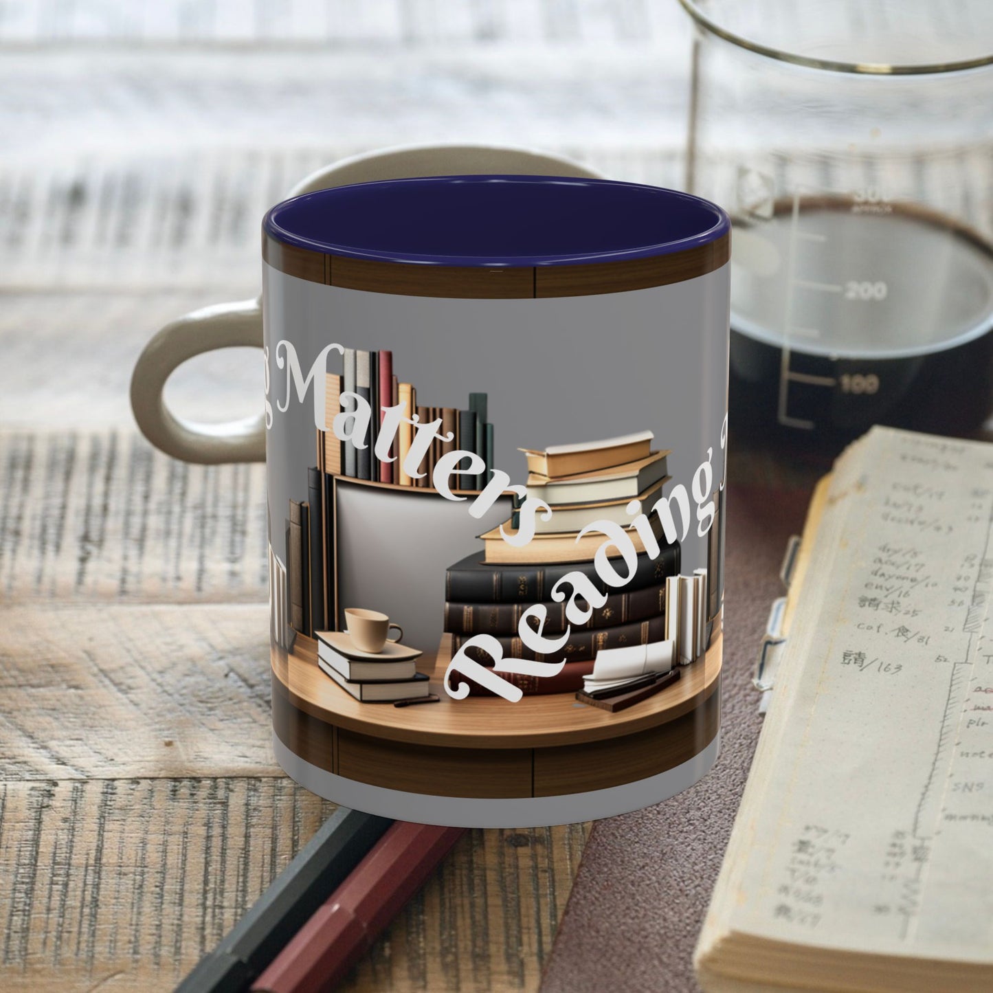 Reading Matters Color Lining  Mug (11, 15oz)