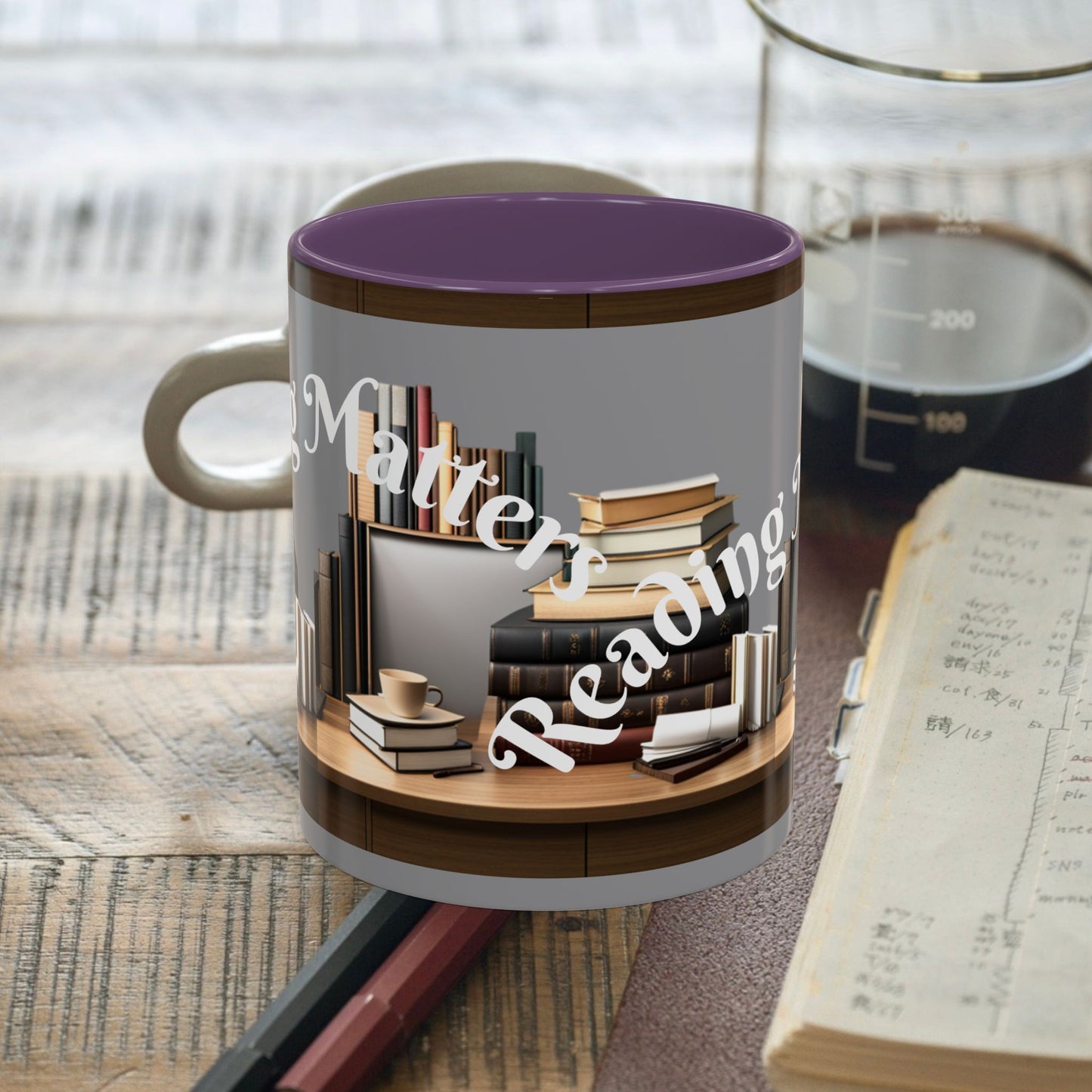 Reading Matters Color Lining  Mug (11, 15oz)