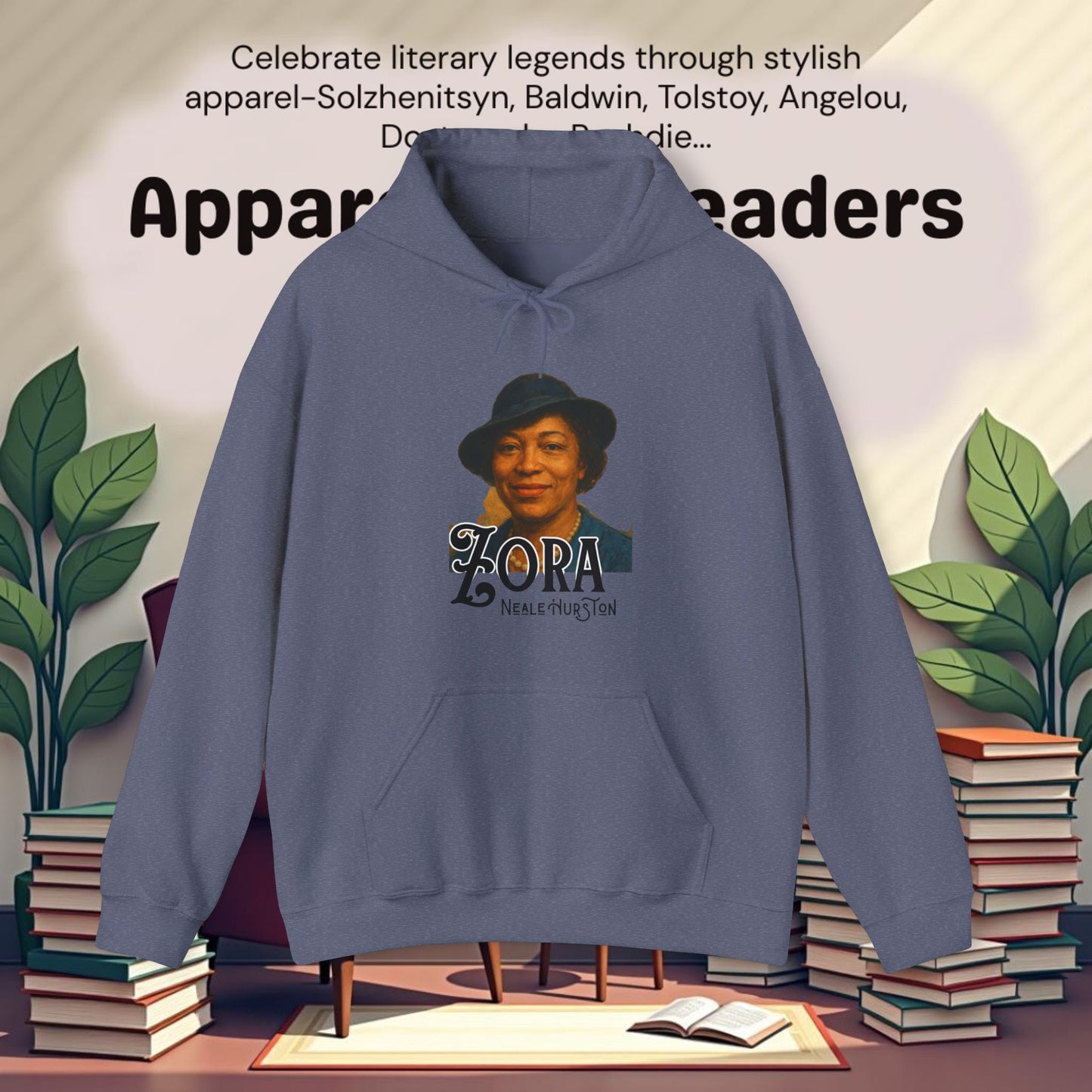 Zora Neale Hurston..Unisex Heavy Blend™ Hooded Sweatshirt
