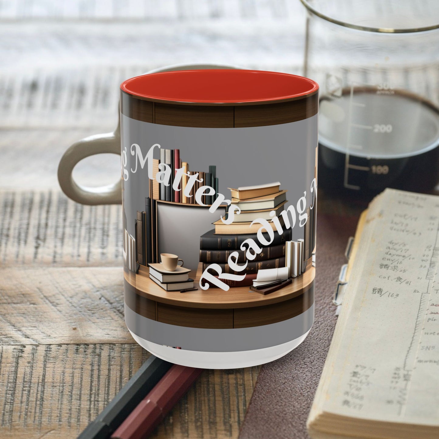 Reading Matters Color Lining  Mug (11, 15oz)
