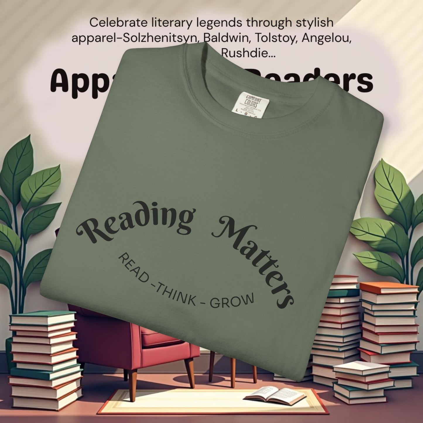 Read-Think- Grow Reading Matters  T-Shirts
