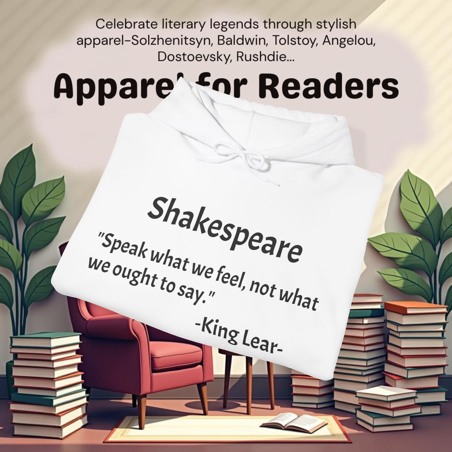 "Speak what we feel..".Unisex Heavy Blend™ Hooded Sweatshirt