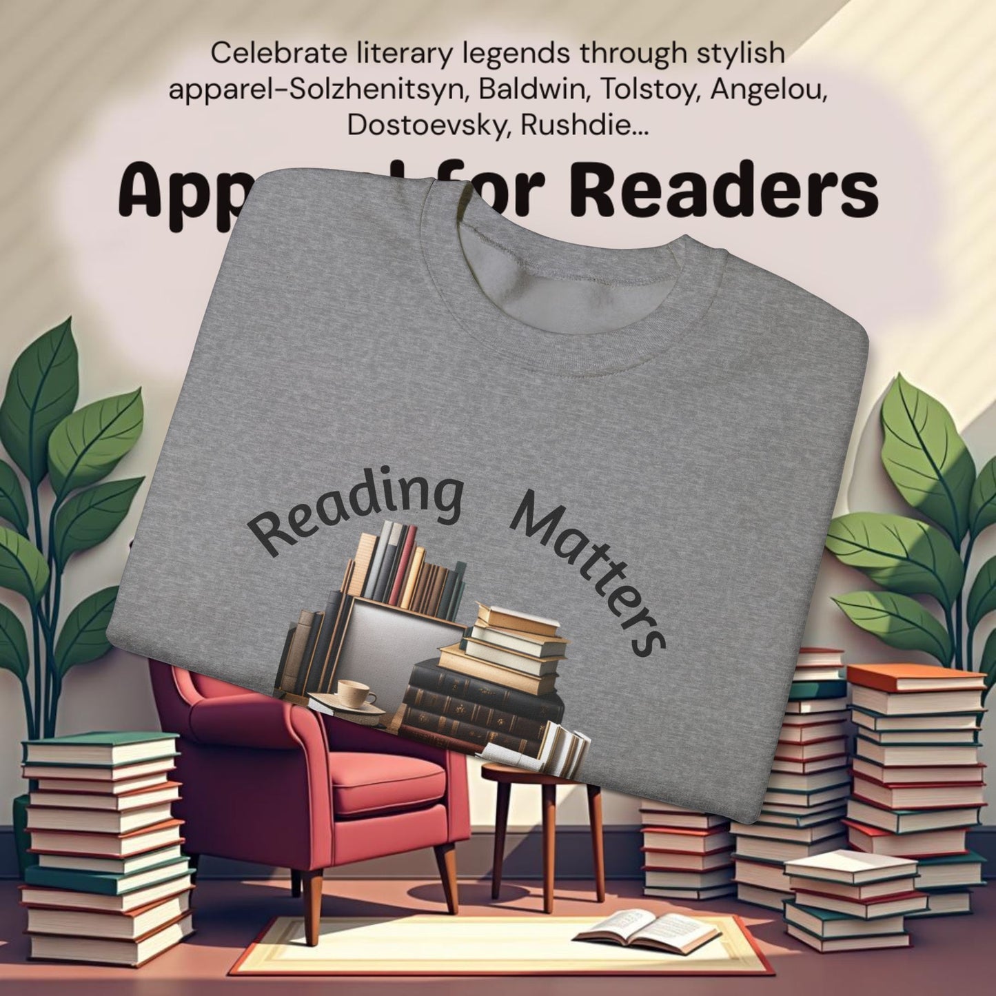 Reading Matters Unisex Heavy Blend™ Crewneck Sweatshirt