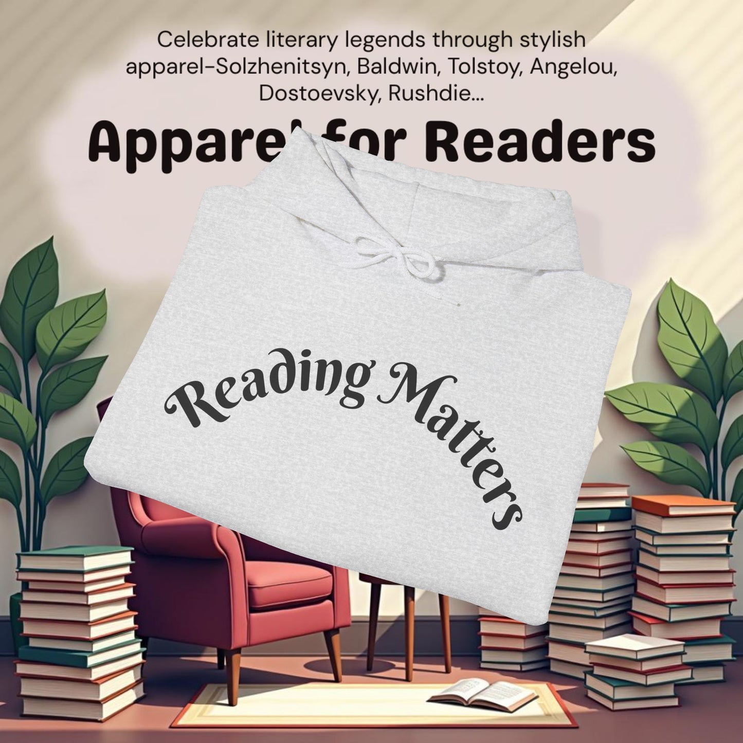 Reading Matters..Unisex Heavy Blend™ Hooded Sweatshirt
