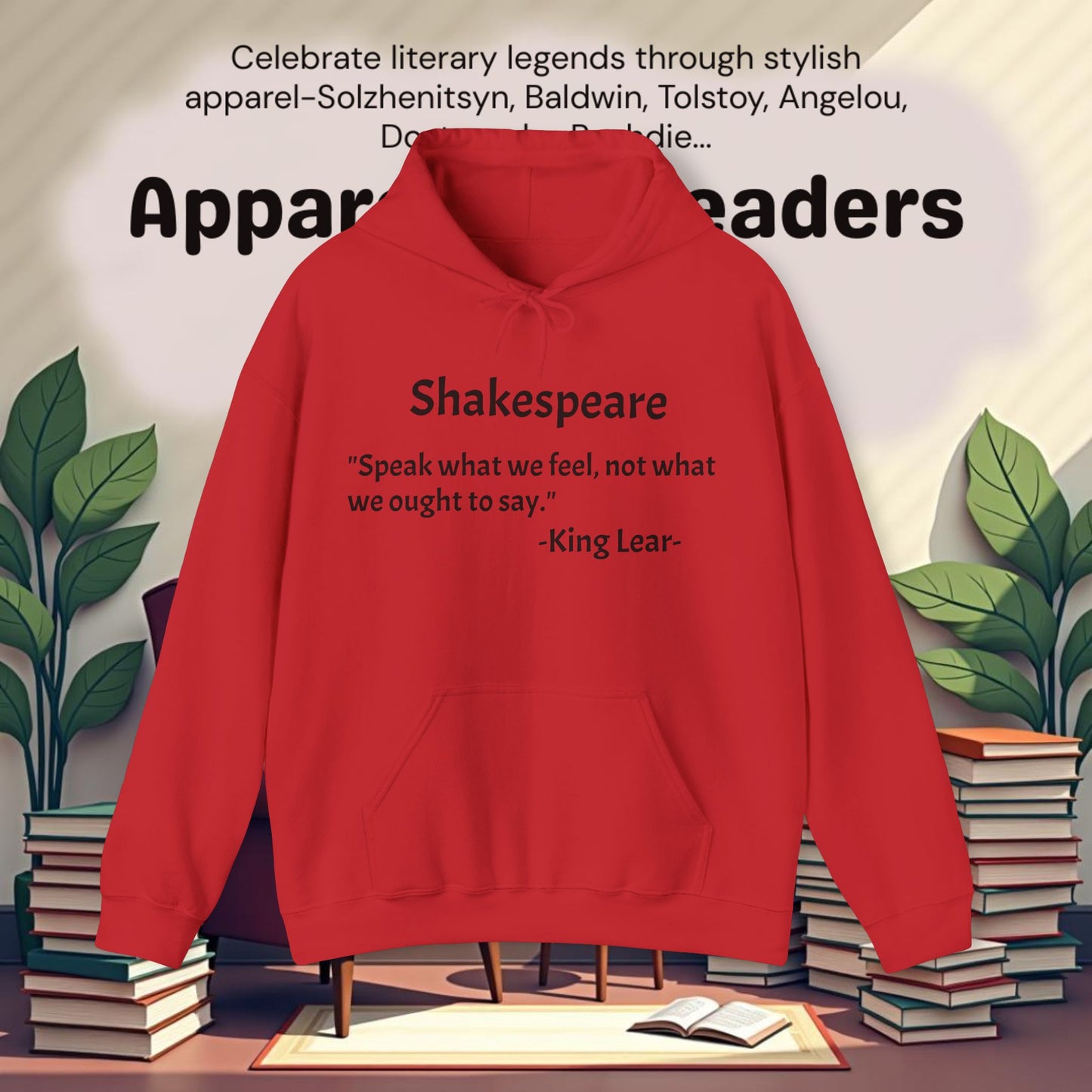 "Speak what we feel..".Unisex Heavy Blend™ Hooded Sweatshirt