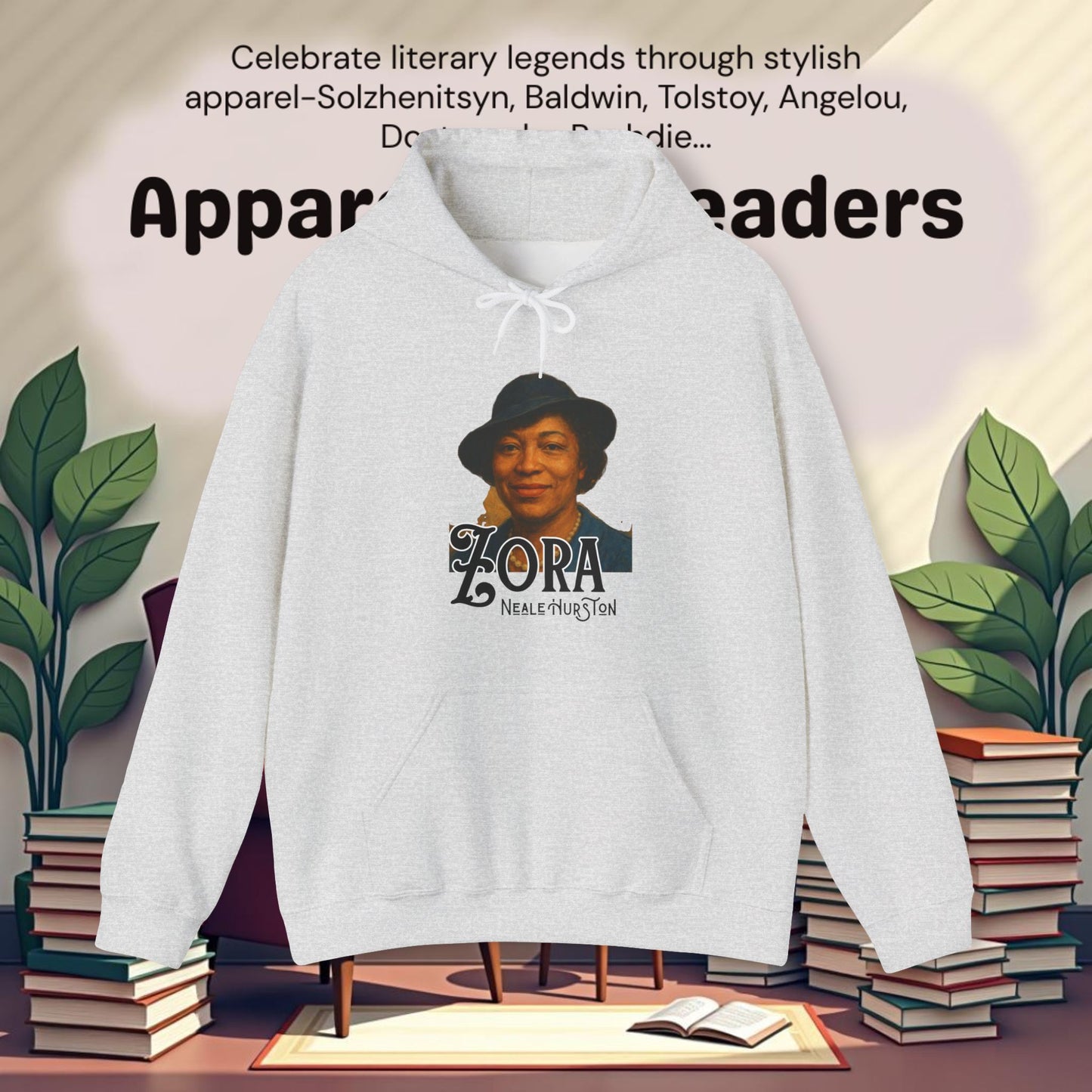 Zora Neale Hurston..Unisex Heavy Blend™ Hooded Sweatshirt
