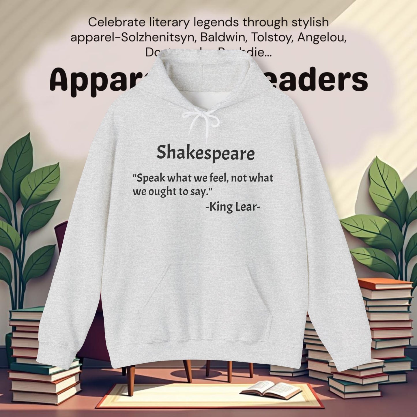 "Speak what we feel..".Unisex Heavy Blend™ Hooded Sweatshirt