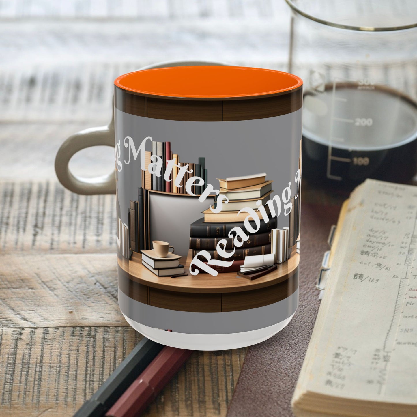 Reading Matters Color Lining  Mug (11, 15oz)