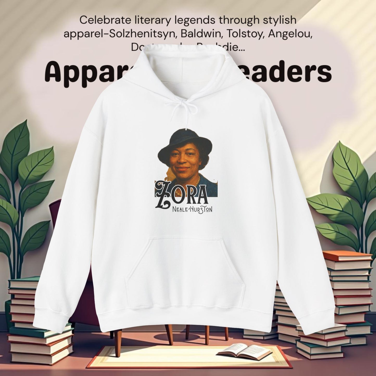 Zora Neale Hurston..Unisex Heavy Blend™ Hooded Sweatshirt