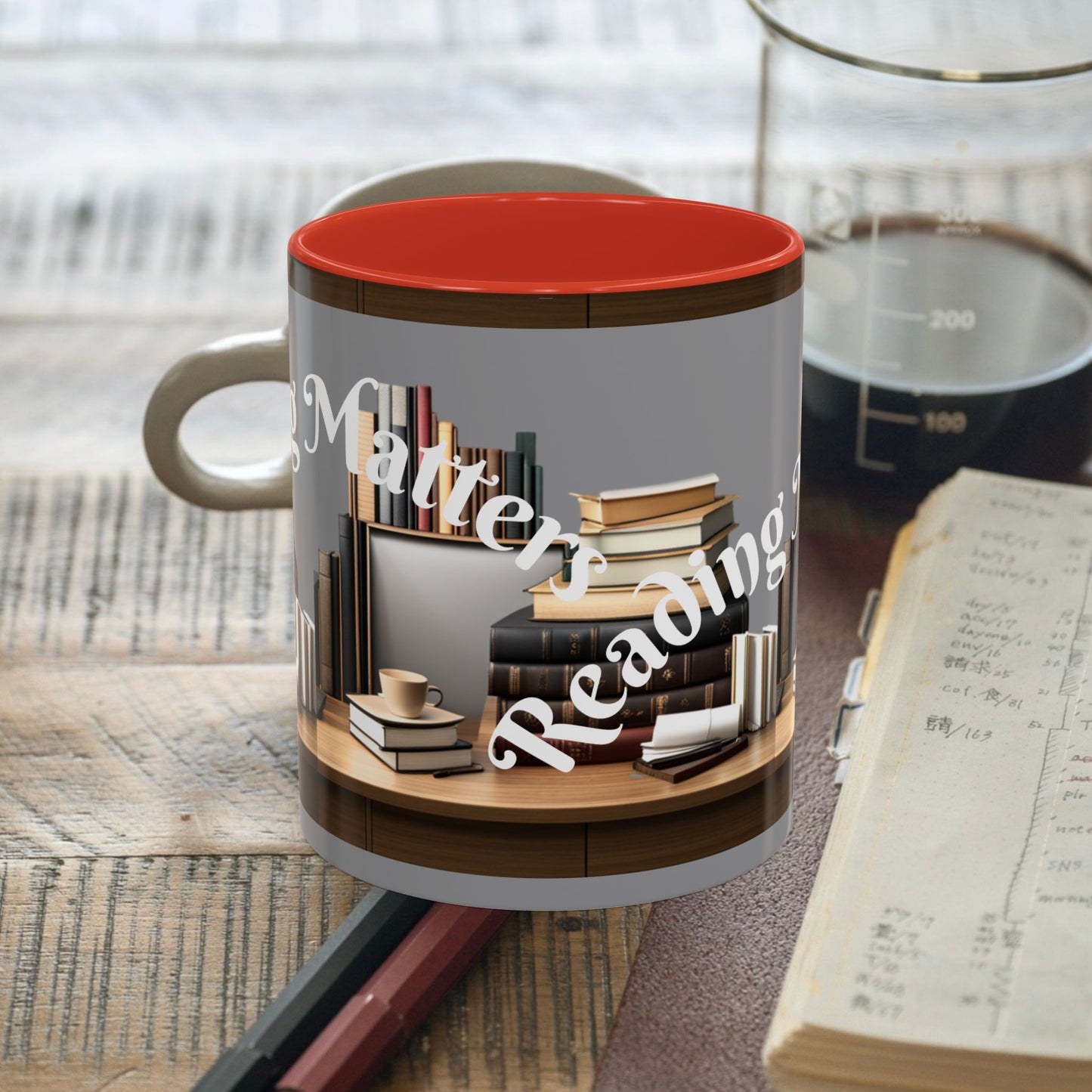 Reading Matters Color Lining  Mug (11, 15oz)