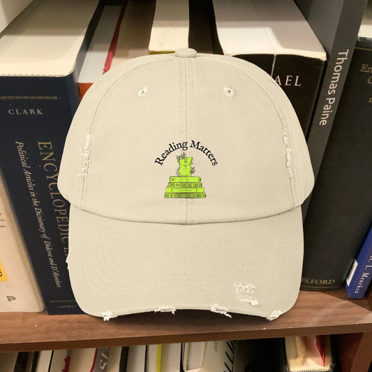 ReadingMatters Unisex Distressed Cap