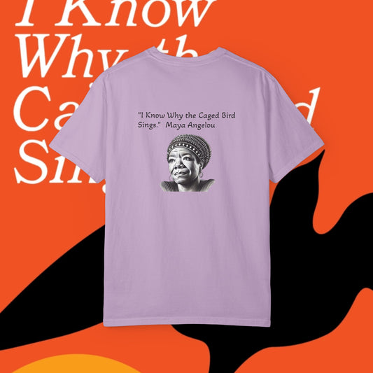 Angelou Image and Quote '....caged bird sings"