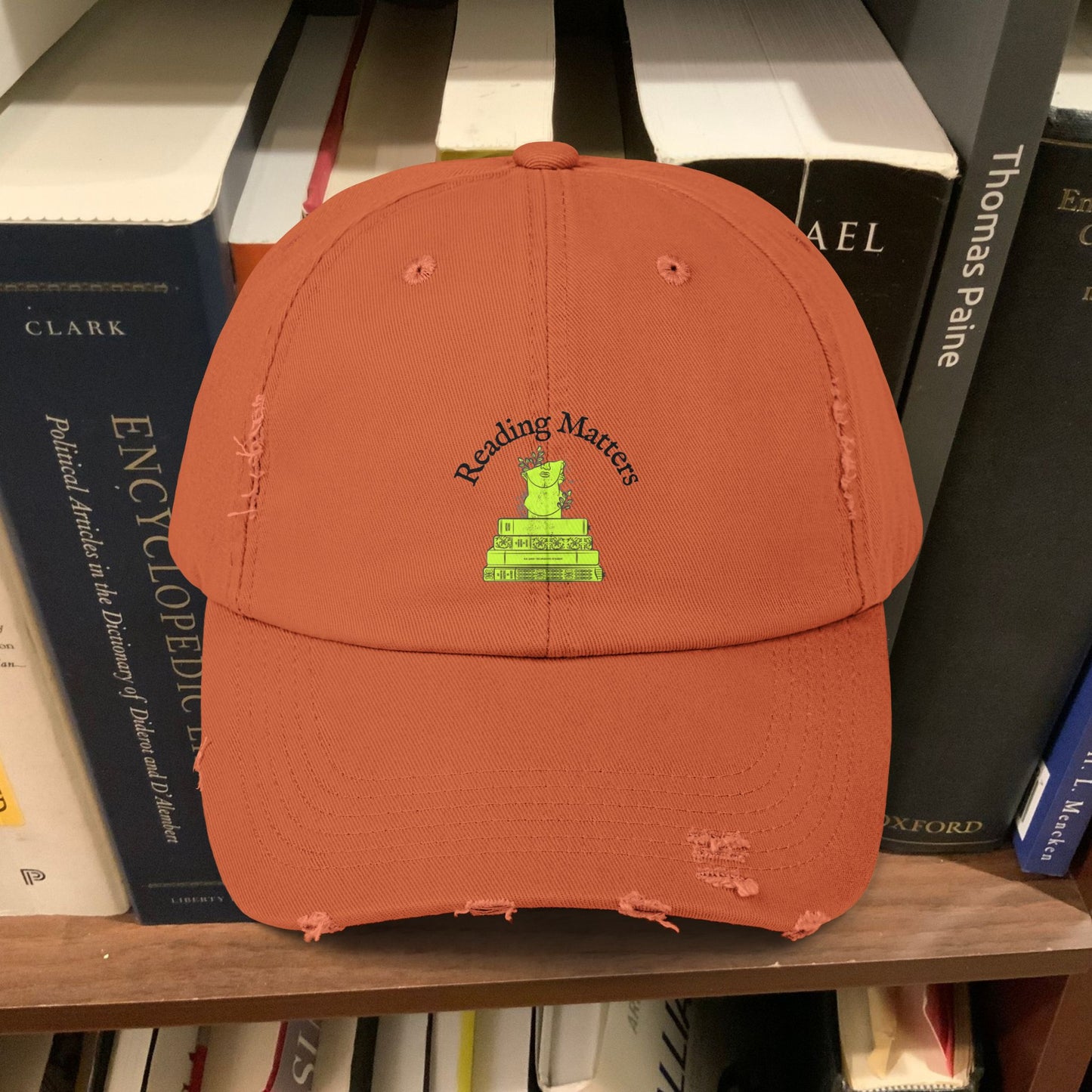 ReadingMatters Unisex Distressed Cap