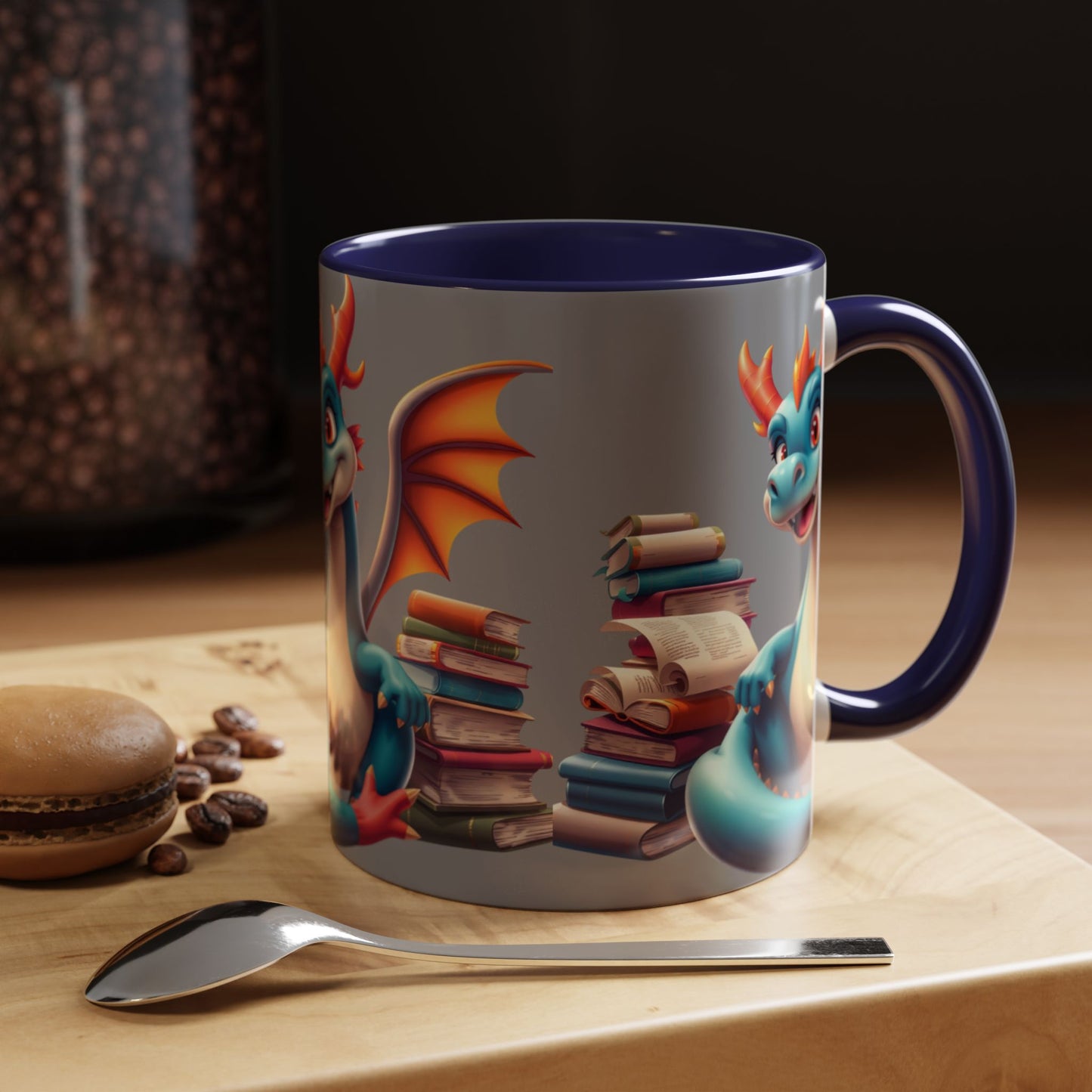 Literary Dragon Color Lining  Mug (11, 15oz)