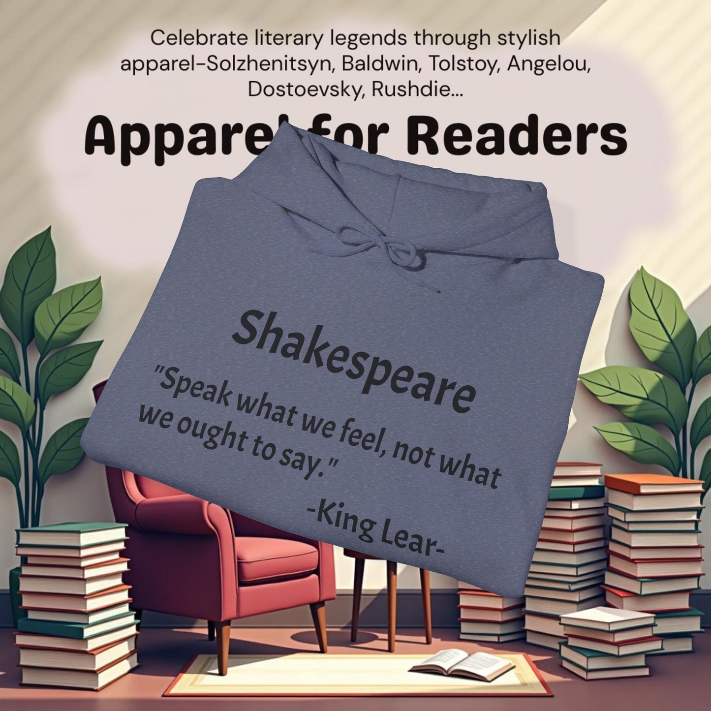 "Speak what we feel..".Unisex Heavy Blend™ Hooded Sweatshirt