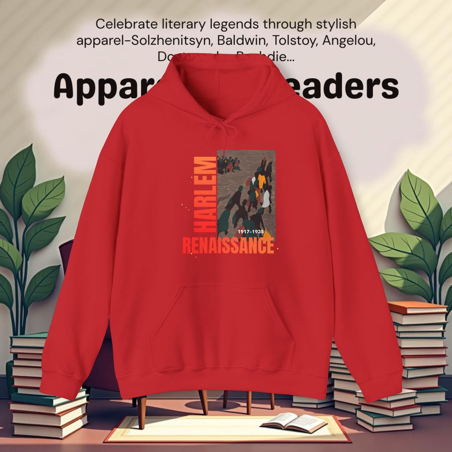 Harlem Renaissance Artwork..Unisex Heavy Blend™ Hooded Sweatshirt