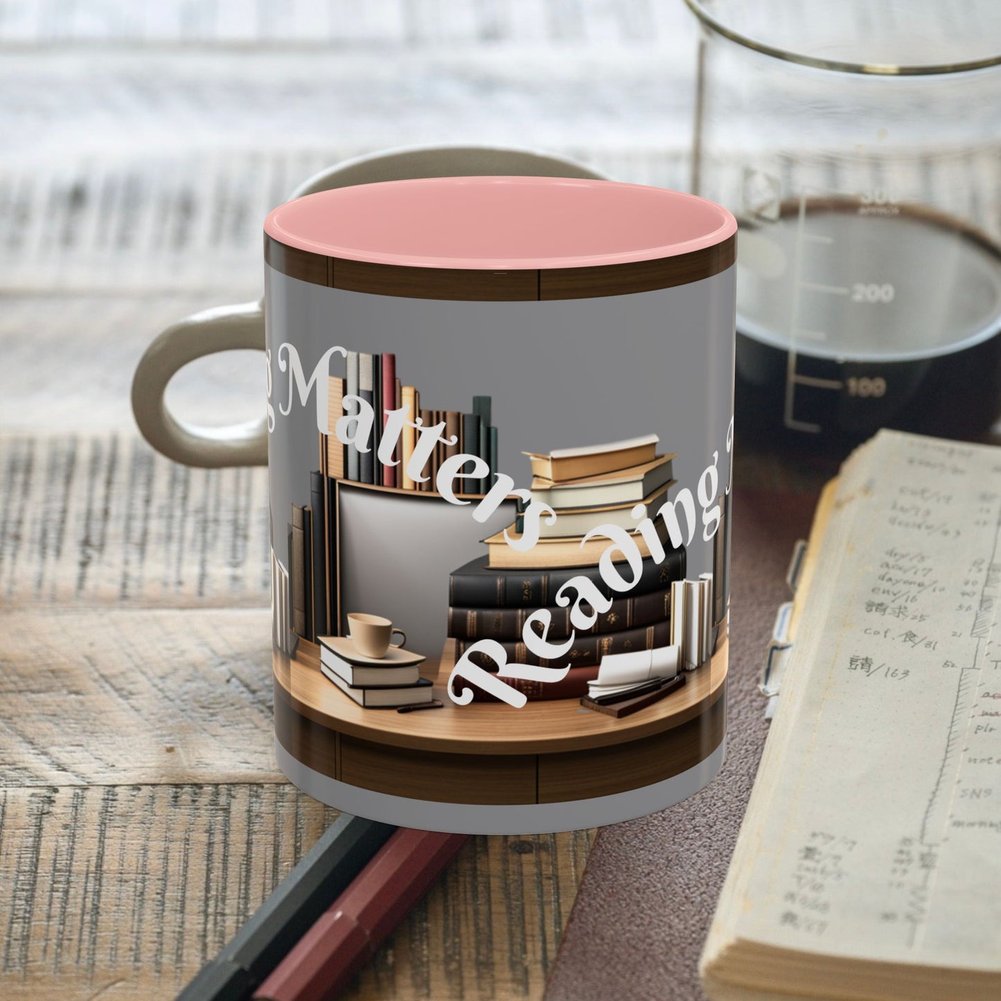 Reading Matters Color Lining  Mug (11, 15oz)