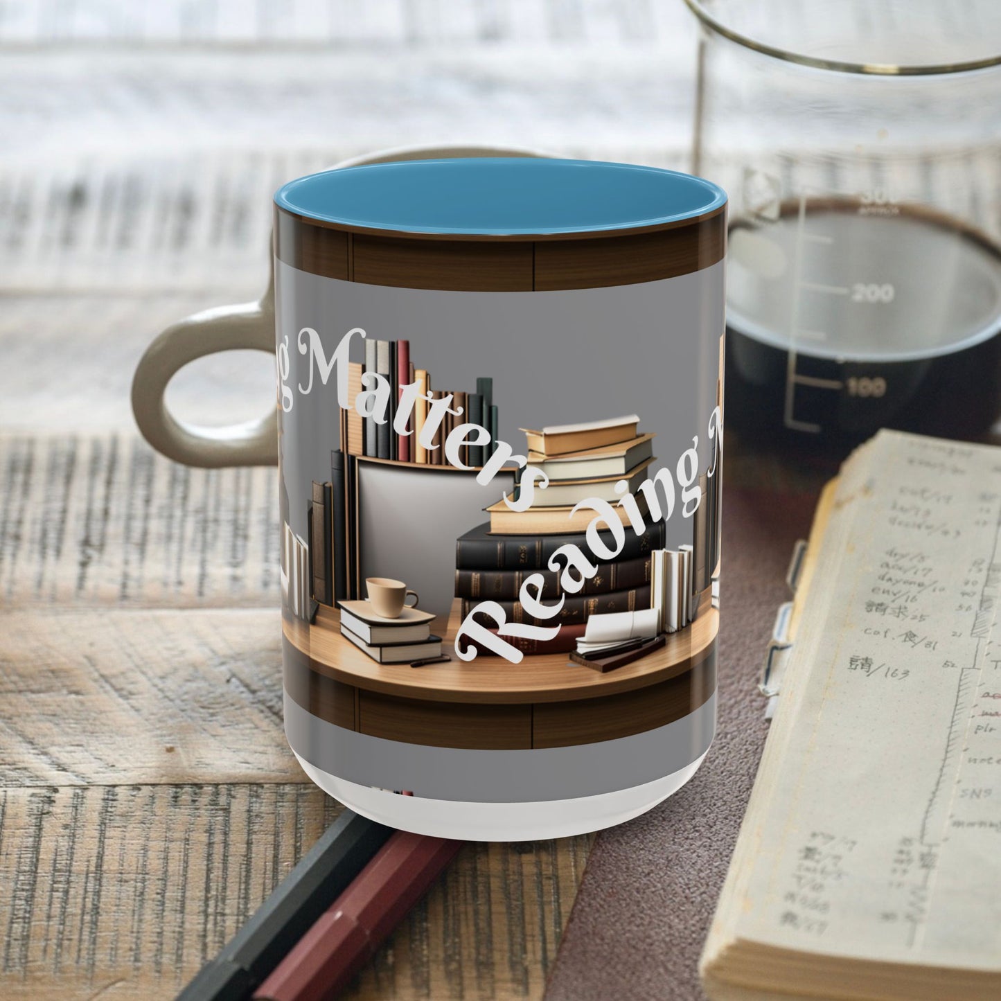Reading Matters Color Lining  Mug (11, 15oz)