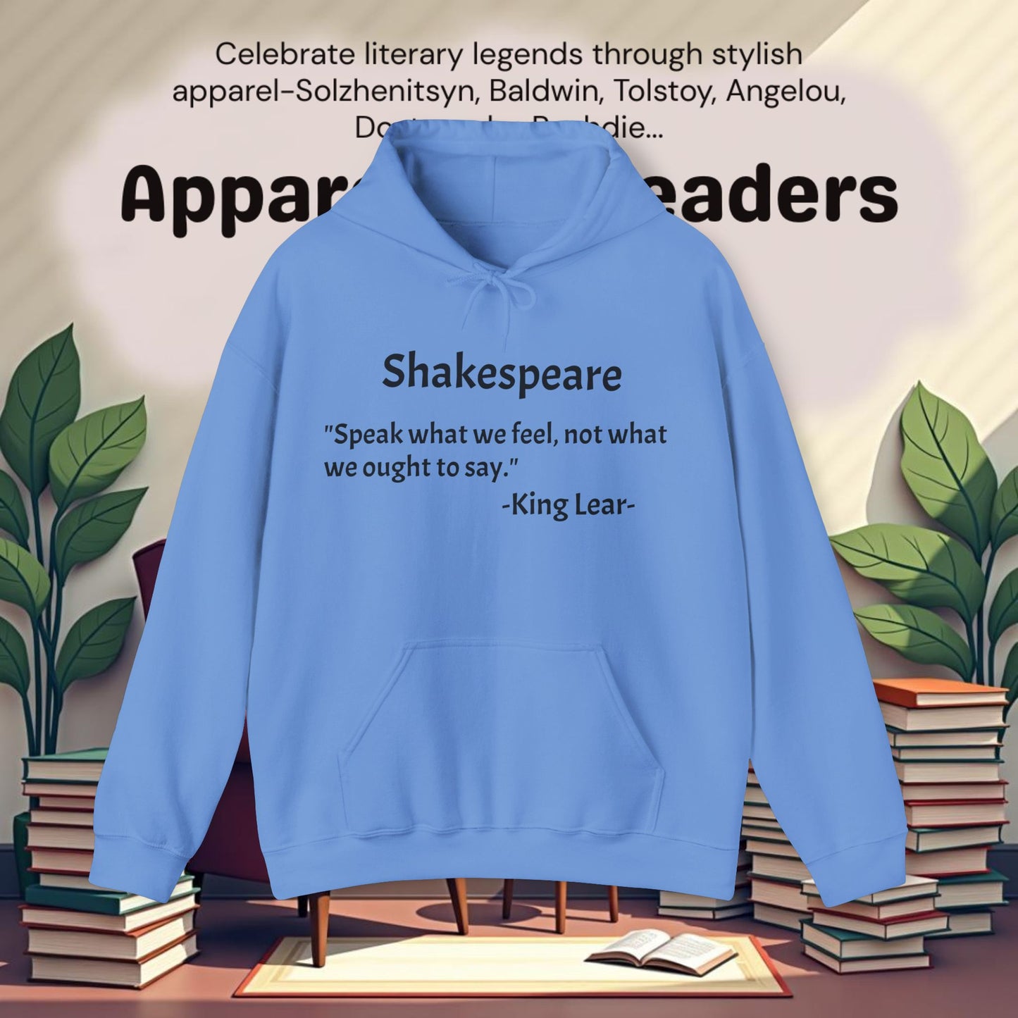 "Speak what we feel..".Unisex Heavy Blend™ Hooded Sweatshirt