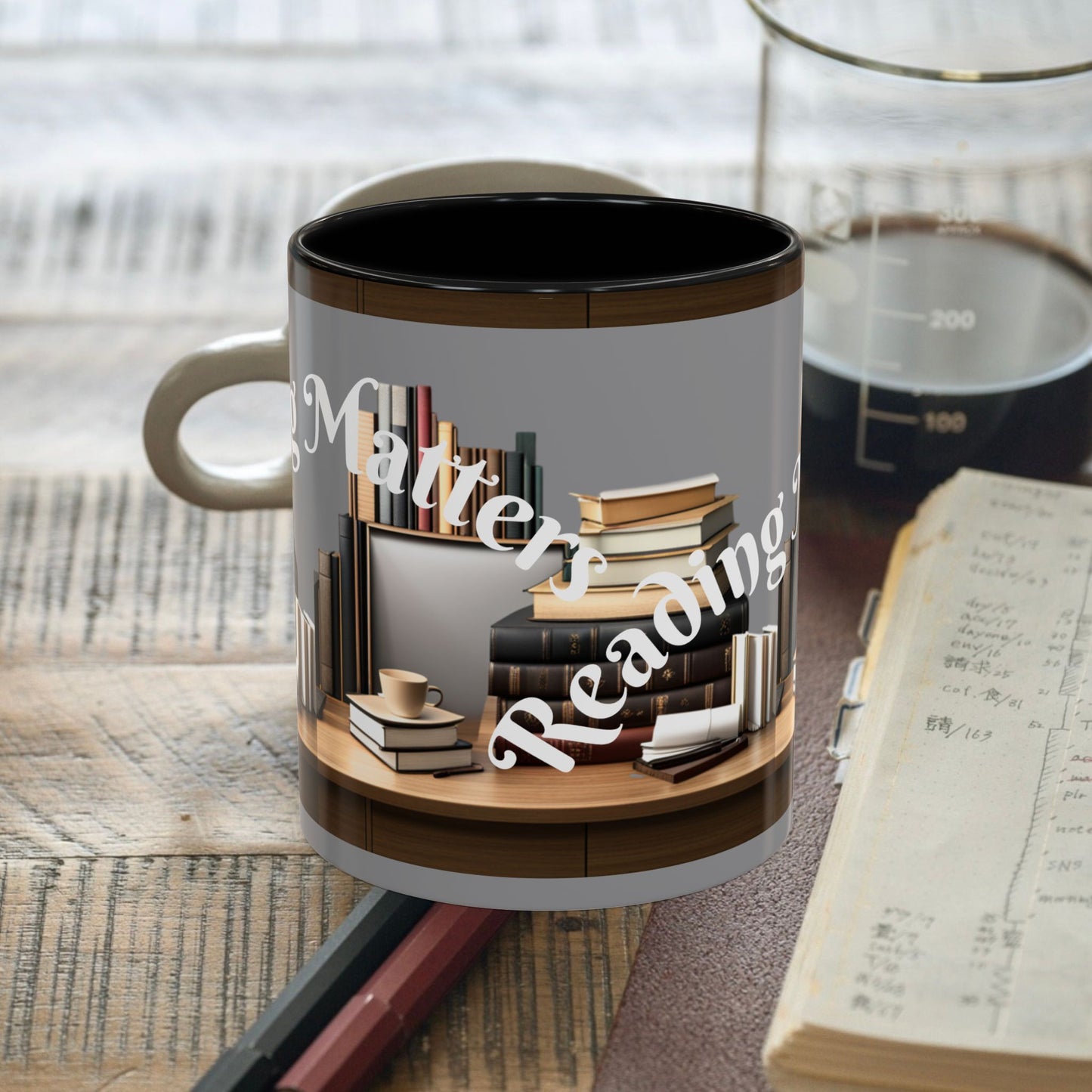 Reading Matters Color Lining  Mug (11, 15oz)