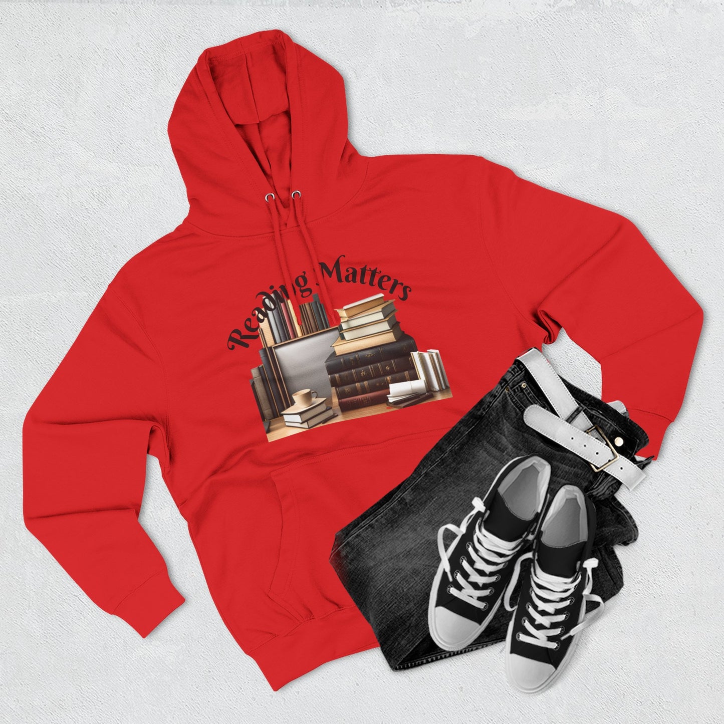 Stylish Literary Hoodie - 'Reading Matters' Fleece Sweatshirt, Gift for Book Lovers, Cozy Literature Apparel, Perfect for Stay-at-Home [...]