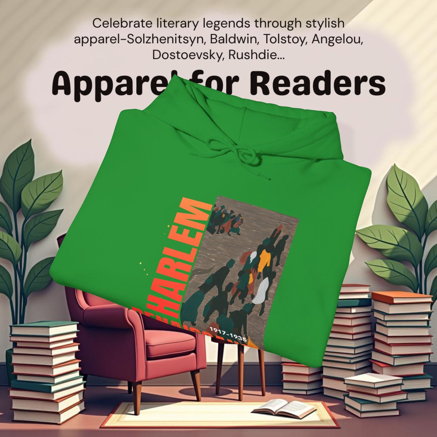 Harlem Renaissance Artwork..Unisex Heavy Blend™ Hooded Sweatshirt