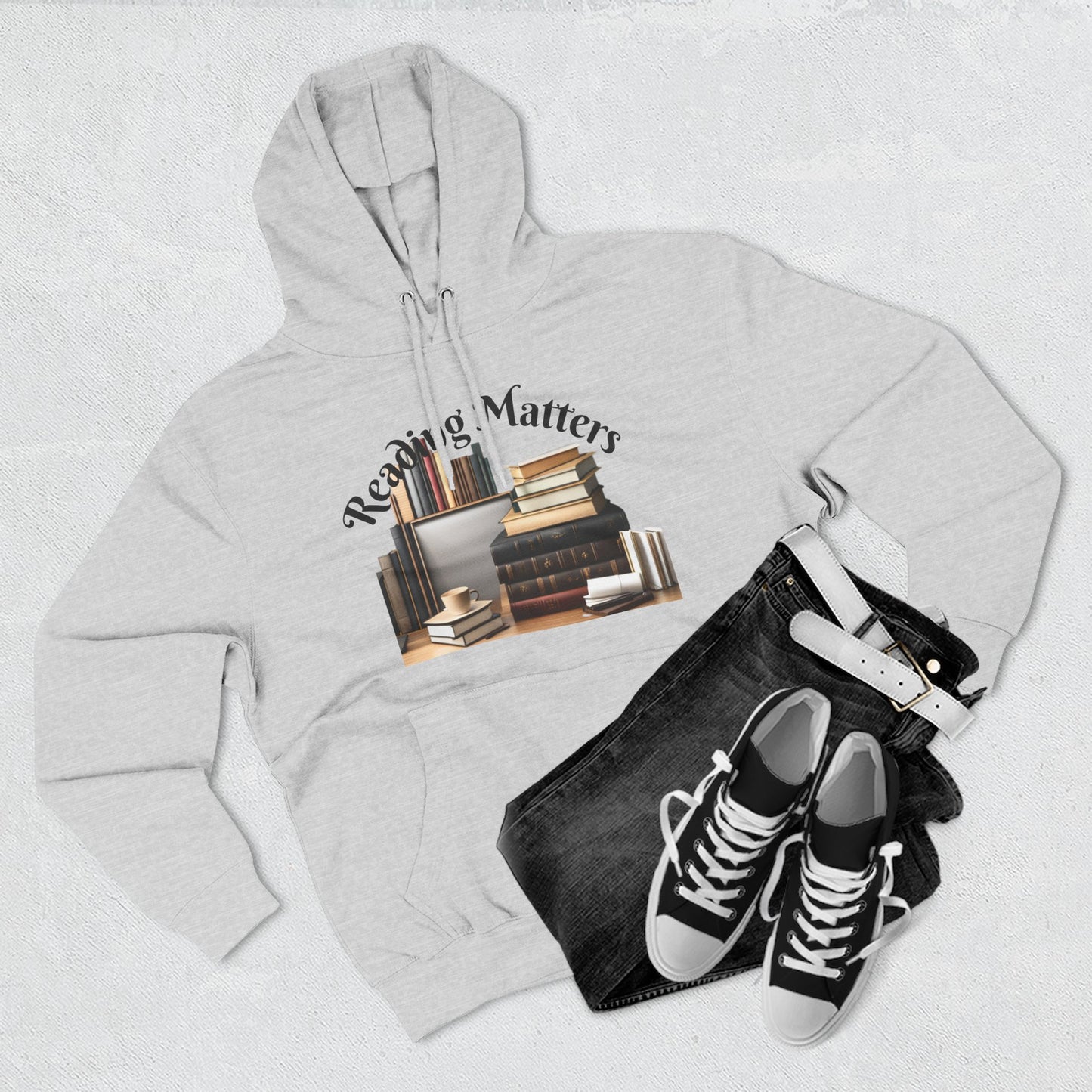 Stylish Literary Hoodie - 'Reading Matters' Fleece Sweatshirt, Gift for Book Lovers, Cozy Literature Apparel, Perfect for Stay-at-Home [...]