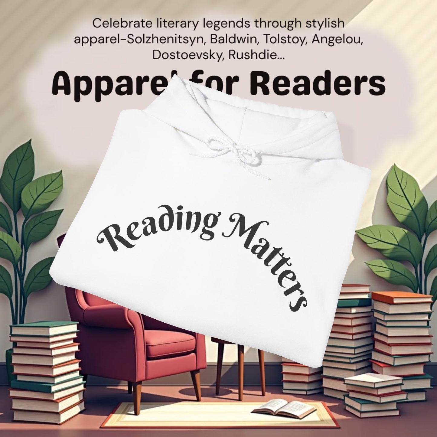 Reading Matters..Unisex Heavy Blend™ Hooded Sweatshirt