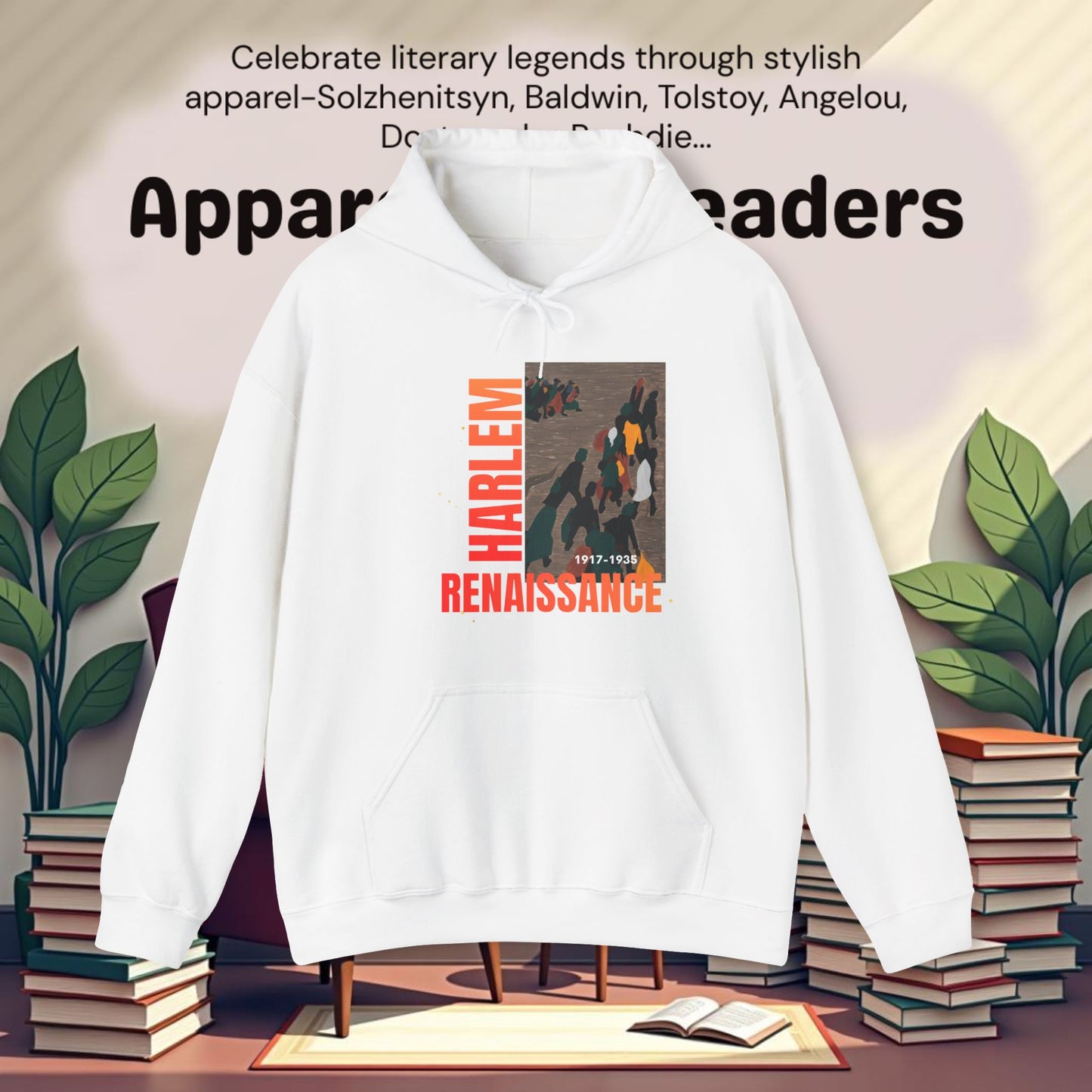 Harlem Renaissance Artwork..Unisex Heavy Blend™ Hooded Sweatshirt
