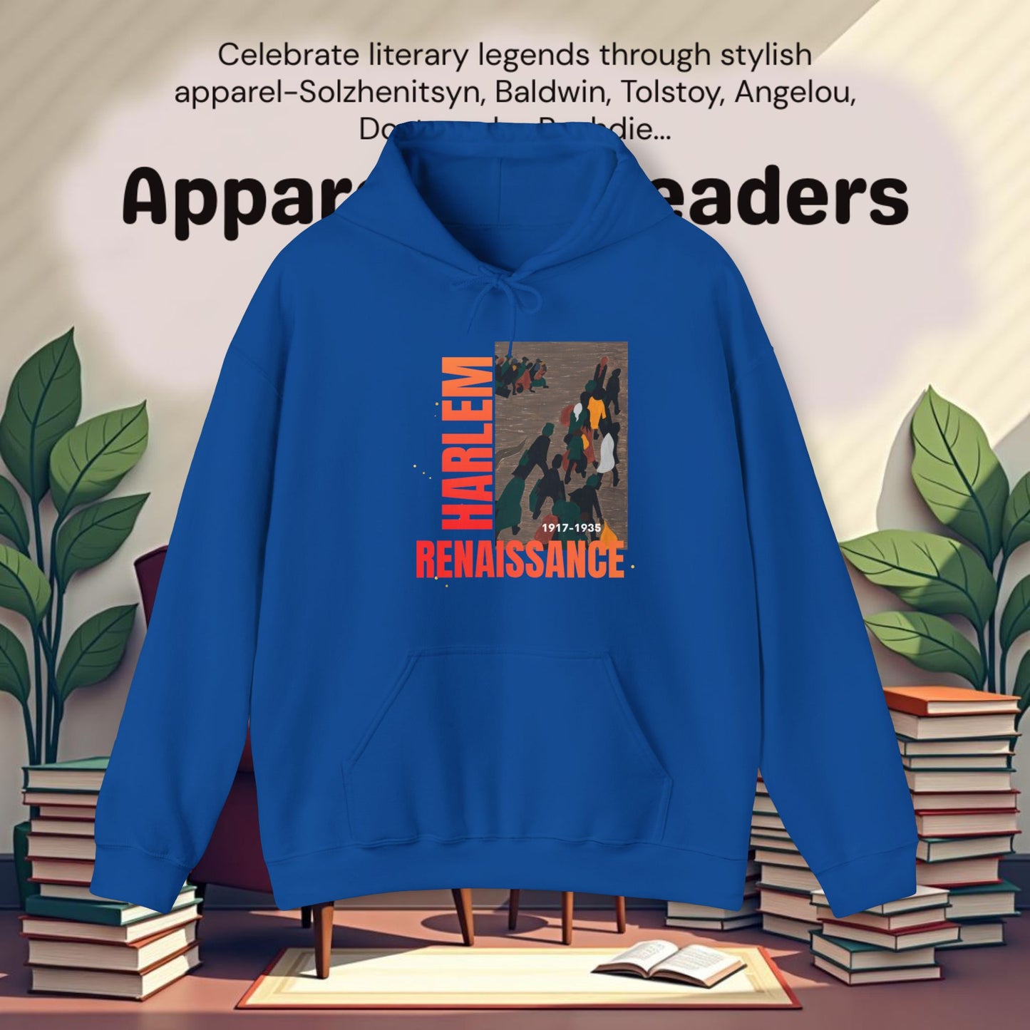 Harlem Renaissance Artwork..Unisex Heavy Blend™ Hooded Sweatshirt