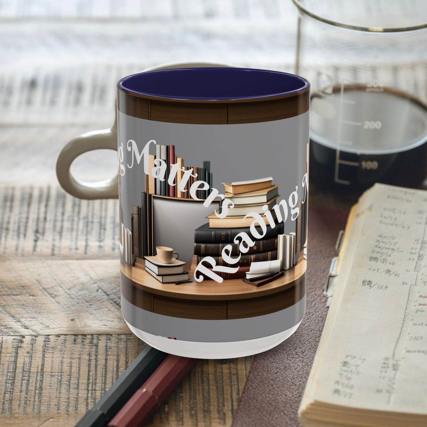 Reading Matters Color Lining  Mug (11, 15oz)