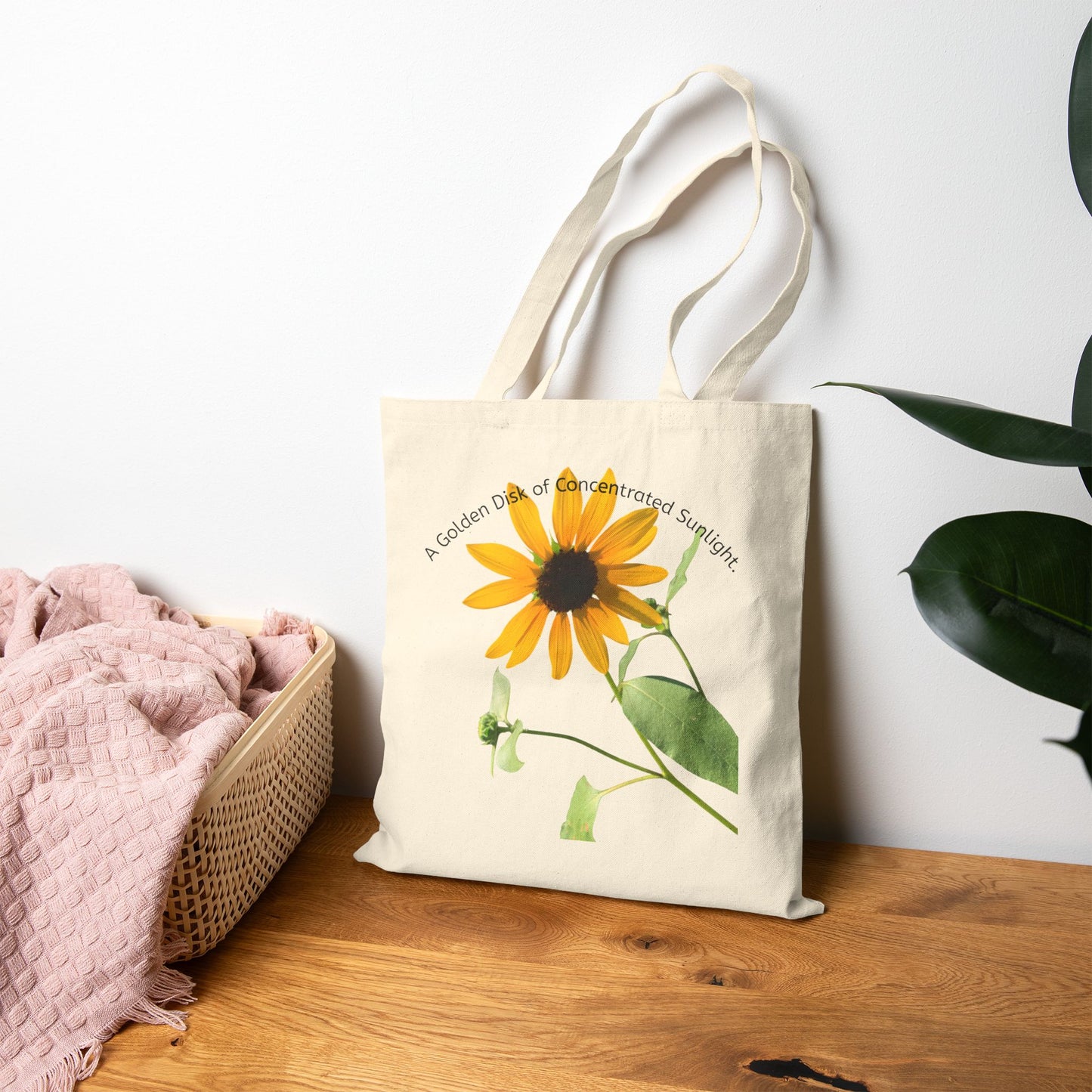 Concentrated Sunlight: Sunflower Tote Bag