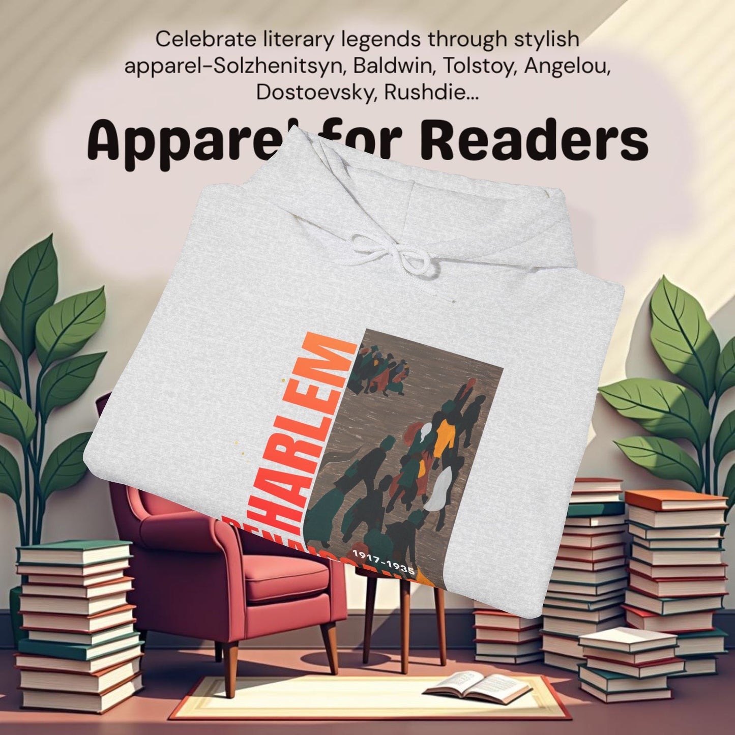 Harlem Renaissance Artwork..Unisex Heavy Blend™ Hooded Sweatshirt