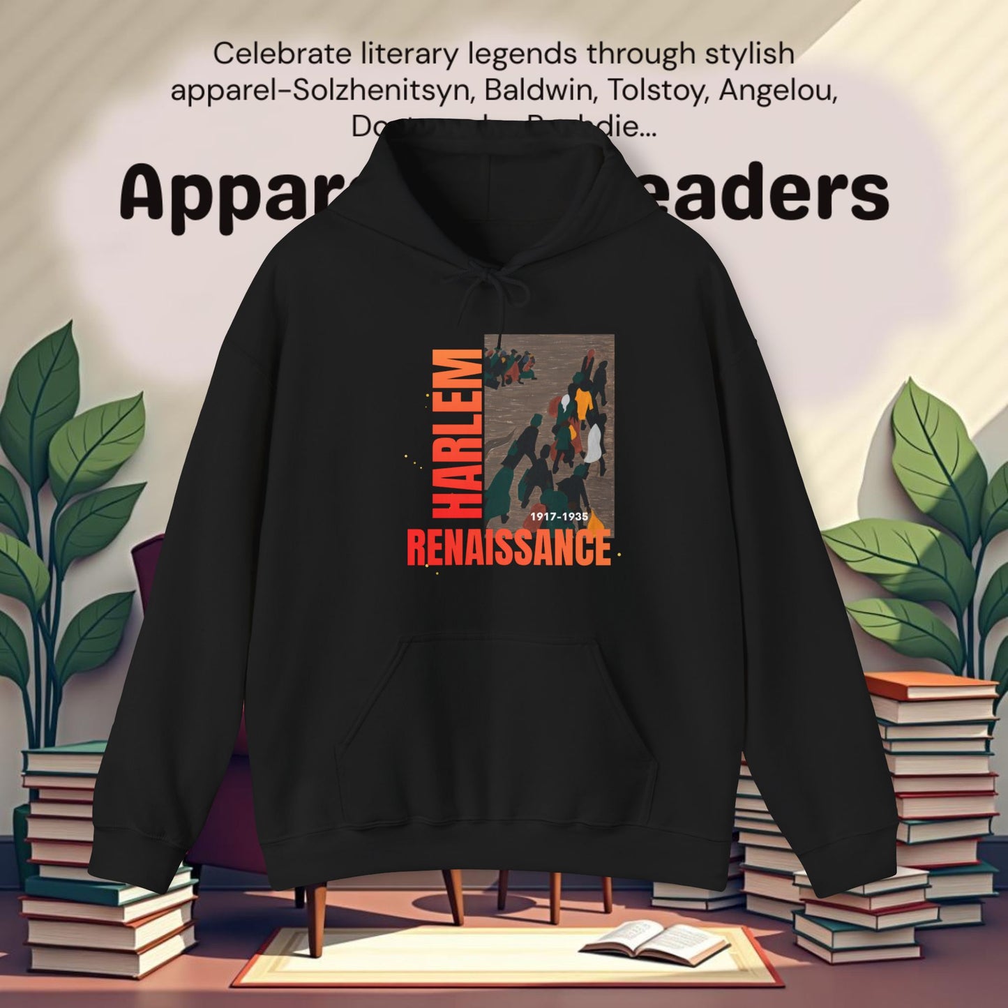 Harlem Renaissance Artwork..Unisex Heavy Blend™ Hooded Sweatshirt