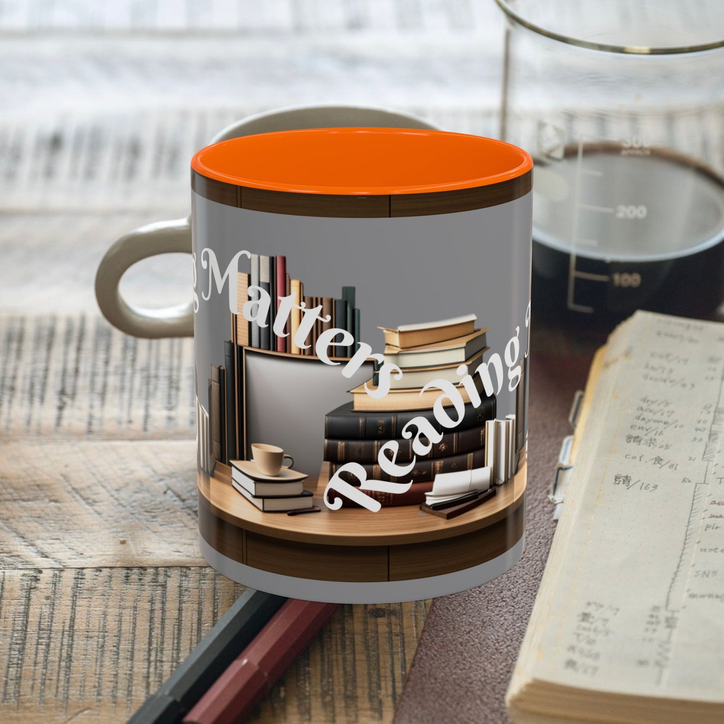 Reading Matters Color Lining  Mug (11, 15oz)