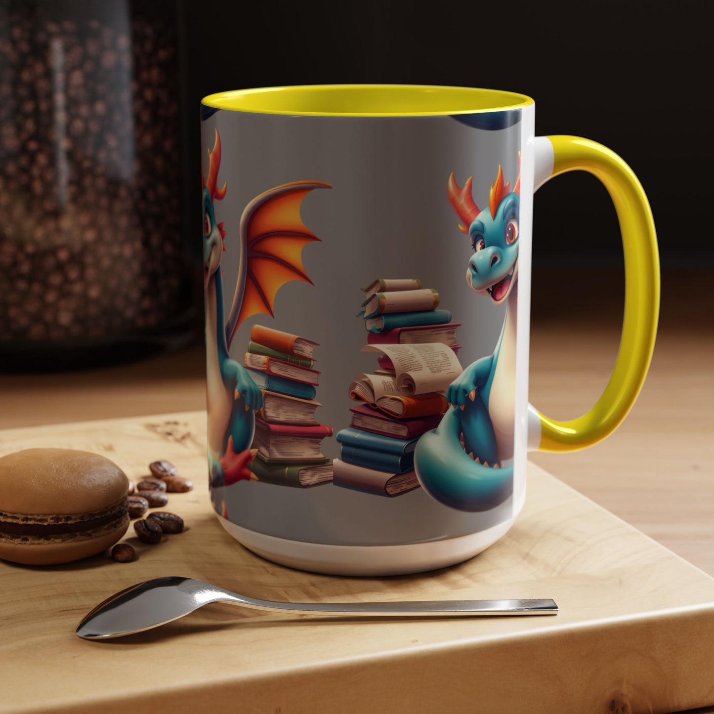 Literary Dragon Color Lining  Mug (11, 15oz)