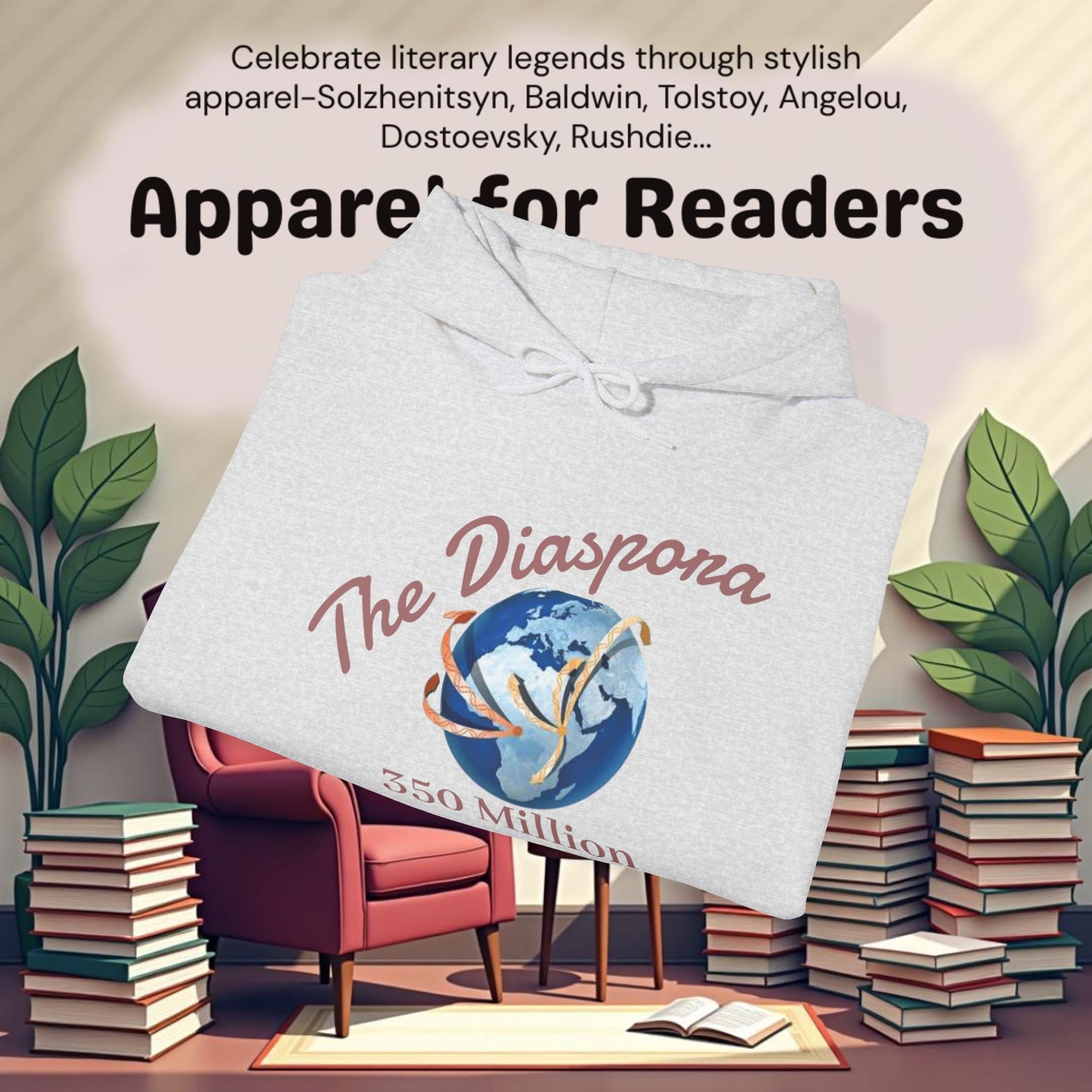 The Diaspora 350 Million ..Unisex Heavy Blend™ Hooded Sweatshirt
