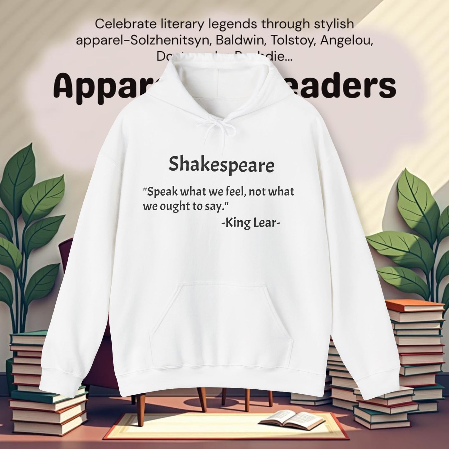 "Speak what we feel..".Unisex Heavy Blend™ Hooded Sweatshirt