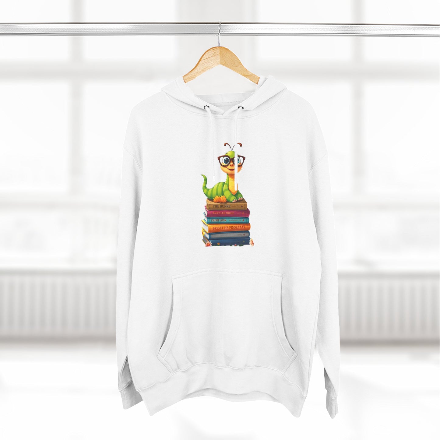 Literary Hoodie - 'Bookworm' Fleece Sweatshirt, Gift for Book Lovers, Cozy Literature Apparel, Perfect for Stay-at-Home [...]